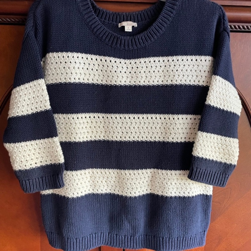 Gap cotton knit striped sweater